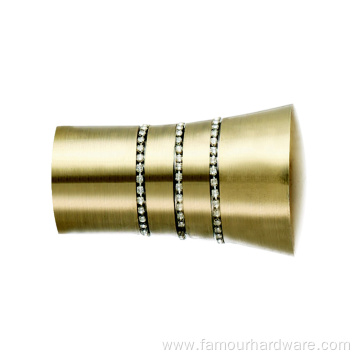 Gold trumpet headband diamond curtain rod production